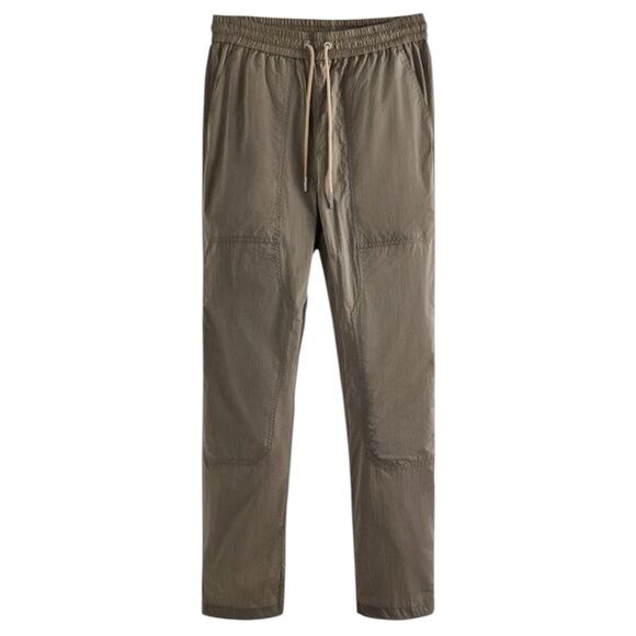 Kith Wrinkle Nylon Colden Pant Canvas Tan Metallic KHM060126 Men's Sz M - Picture 1 of 6